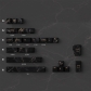 Black Marble 104+25 Full PBT Dye-subbed Keycaps Set for Cherry MX Mechanical Gaming Keyboard